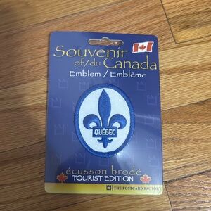 Quebec embroidery patch